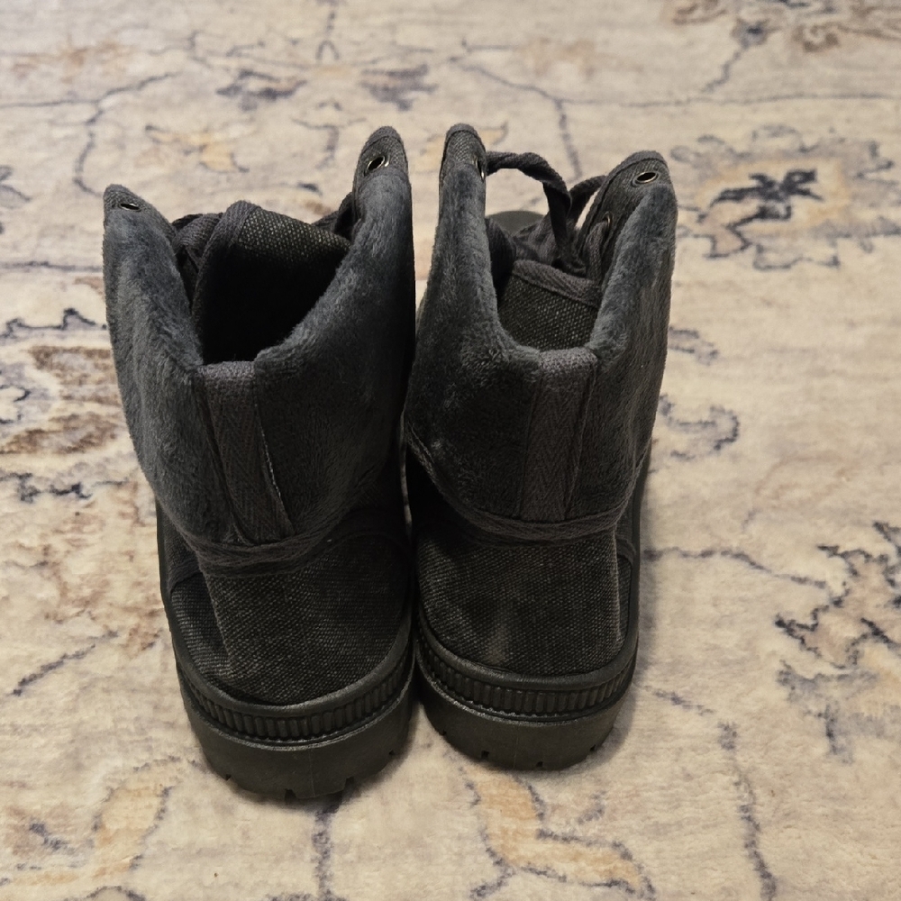 New Without Rags Very G Versatile Gray Combat Boots - Picture 4 of 10